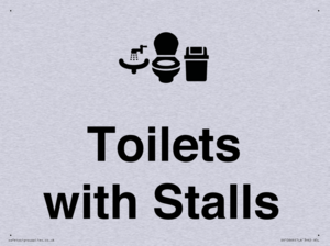 Toilets: Stalls and Wash Basin with Sanitary Bin